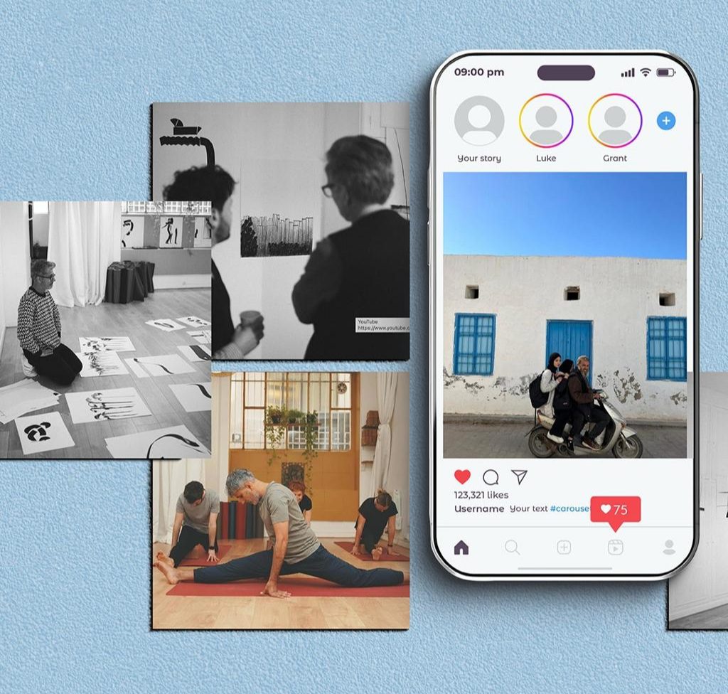 Publications Instagram retouchées et optimisées pour le personal branding.
