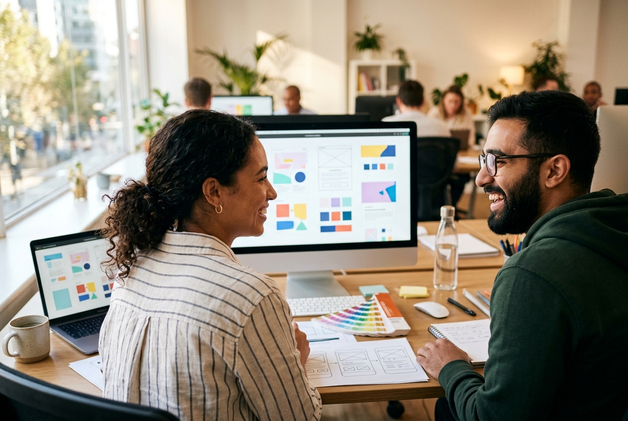 The MarketinCrew team working on shopify development