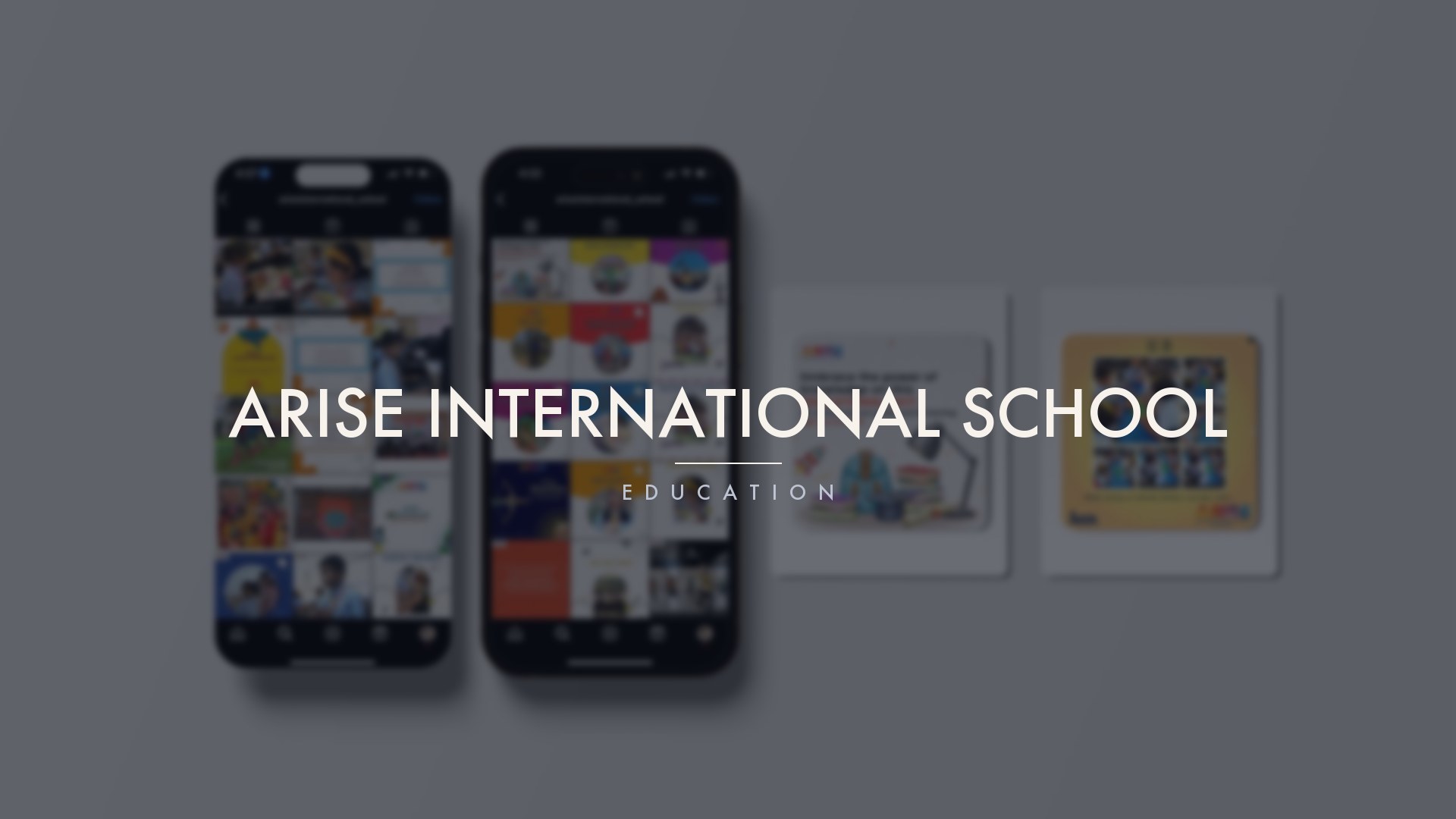Arise International School, work by MarketinCrew